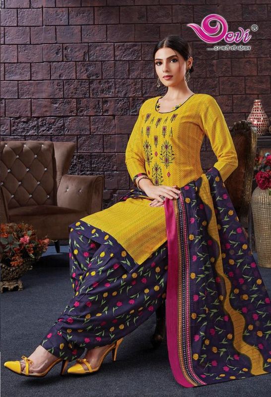 Devi Lizza Regular Wear Wholesale Printed Cotton Readymade Salwar Suit Catalog
